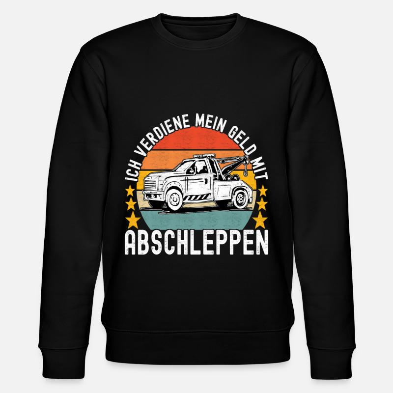 Abschleppwagen Abschleppdienst - Stanley/Stella Unisex Bio-Sweatshirt CHANGER - Schwarz