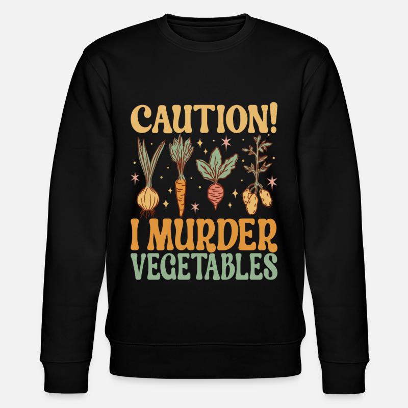Vegan Vegetarier - Stanley/Stella Unisex Bio-Sweatshirt CHANGER - Schwarz