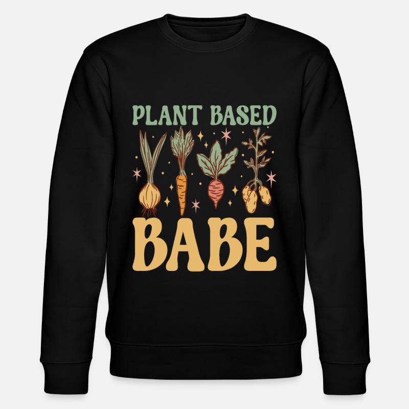 Vegan Vegetarier - Stanley/Stella Unisex Bio-Sweatshirt CHANGER - Schwarz