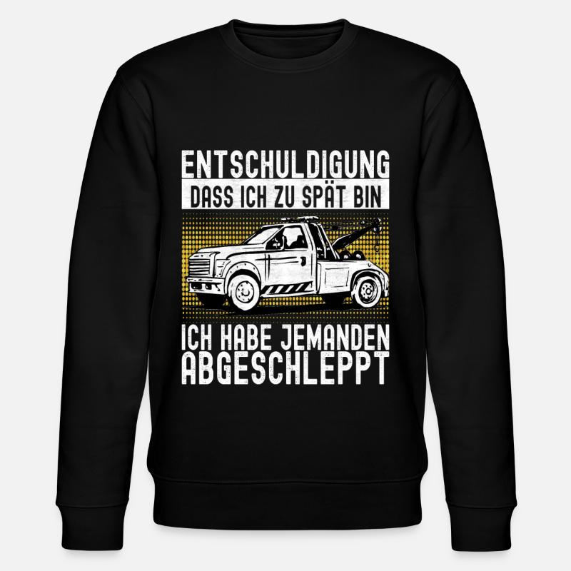 Abschleppwagen Abschleppdienst - Stanley/Stella Unisex Bio-Sweatshirt CHANGER  - Schwarz