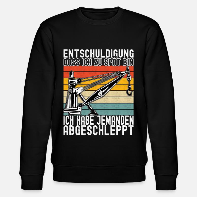 Abschleppwagen Abschleppdienst - Stanley/Stella Unisex Bio-Sweatshirt CHANGER  - Schwarz