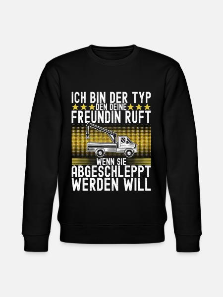 Abschleppwagen Abschleppdienst - Stanley/Stella Unisex Bio-Sweatshirt CHANGER - Schwarz