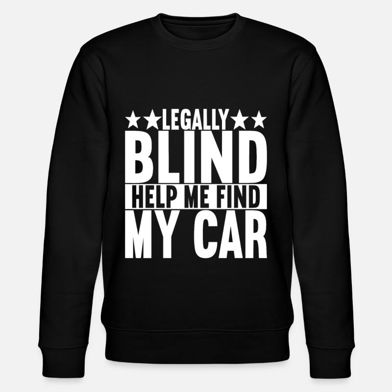 Blind visual impairment - Stanley/Stella CHANGER Unisex Organic Sweatshirt - black