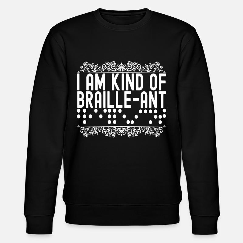 Blind visual impairment - Stanley/Stella CHANGER Unisex Organic Sweatshirt - black