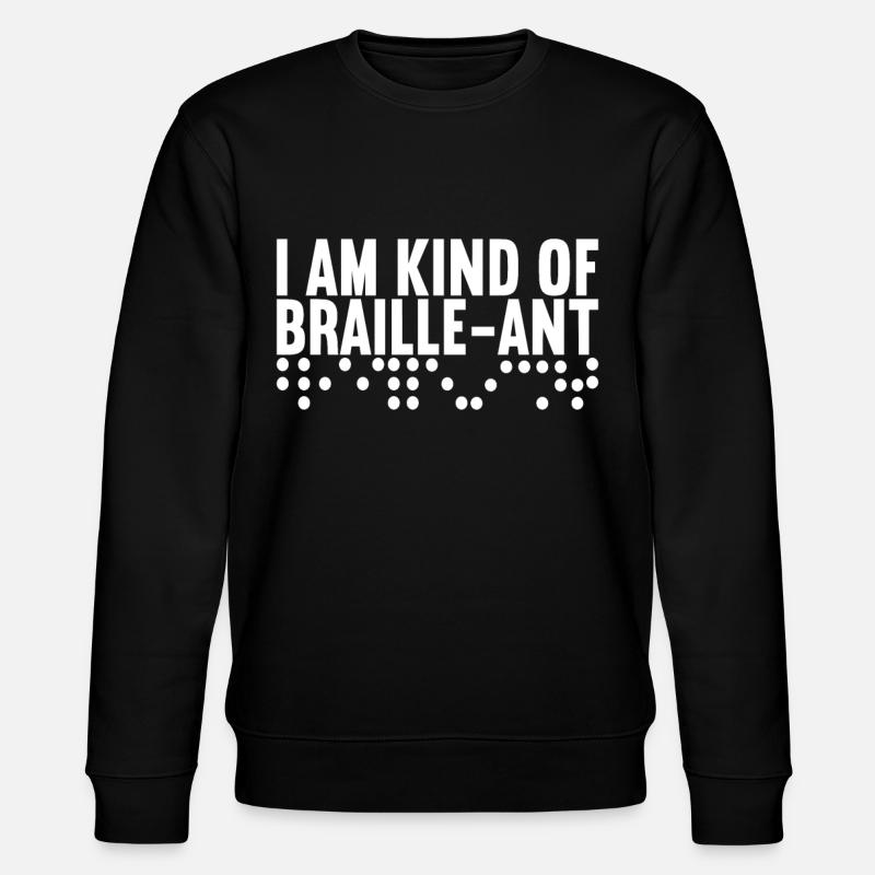 Blind Sehbehinderung - Stanley/Stella Unisex Bio-Sweatshirt CHANGER  - Schwarz
