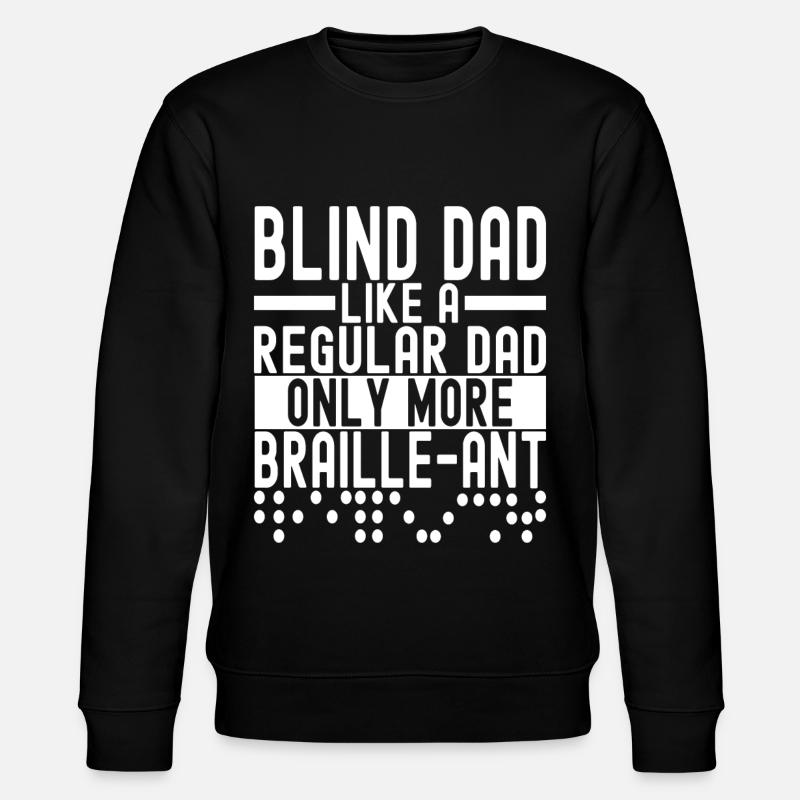 Blind Sehbehinderung - Stanley/Stella Unisex Bio-Sweatshirt CHANGER  - Schwarz