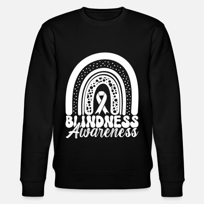 Blind visual impairment - Stanley/Stella CHANGER Unisex Organic Sweatshirt - black