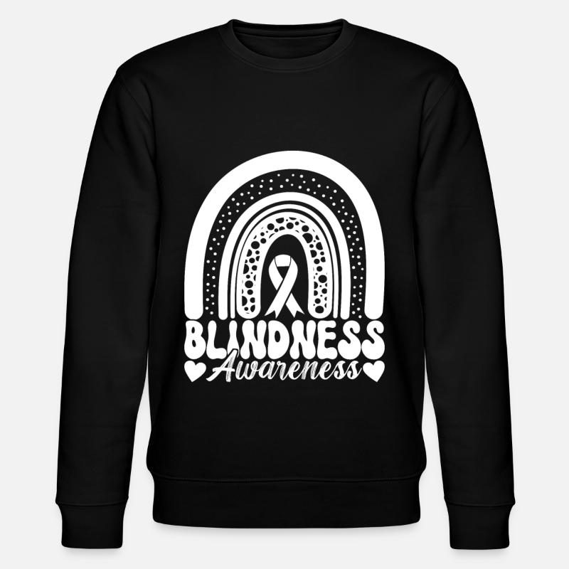 Blind visual impairment - Stanley/Stella CHANGER Unisex Organic Sweatshirt - black