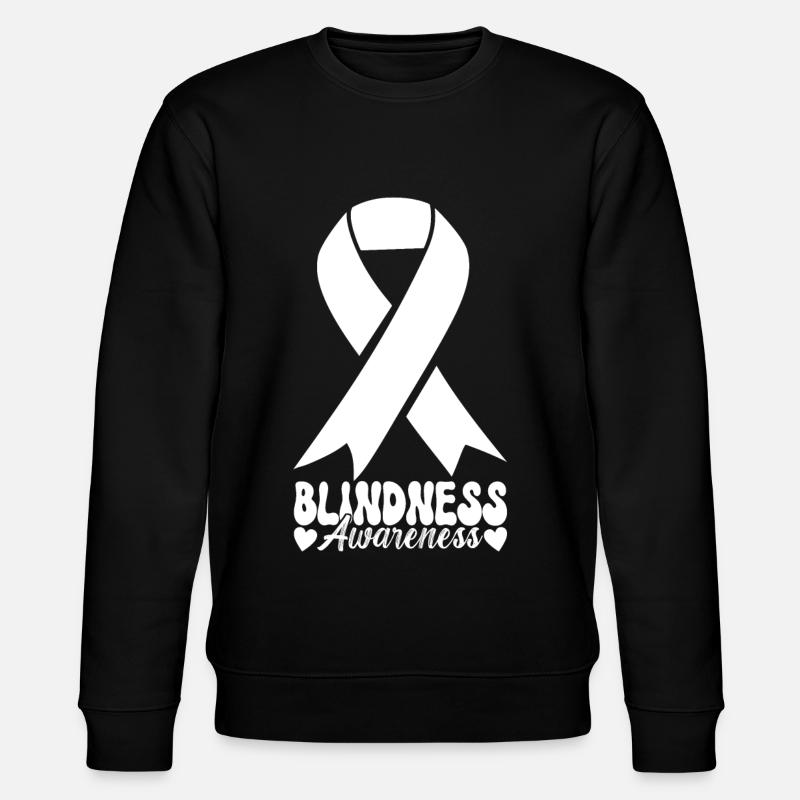 Blind Sehbehinderung - Stanley/Stella Unisex Bio-Sweatshirt CHANGER  - Schwarz