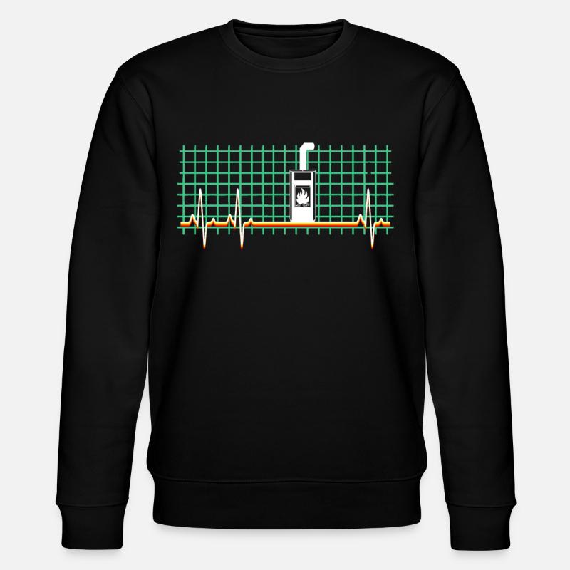 Cheminée ECG Poêle à bois - Sweat bio CHANGER Stanley/Stella Unisexe - noir