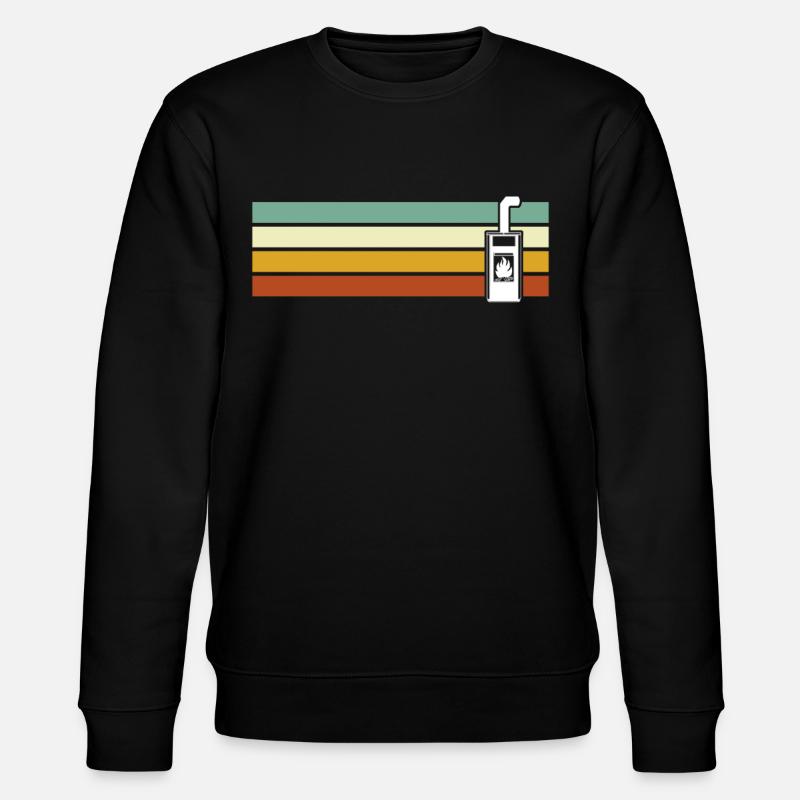 Cheminée Rétro Poêle à bois - Sweat bio CHANGER Stanley/Stella Unisexe - noir