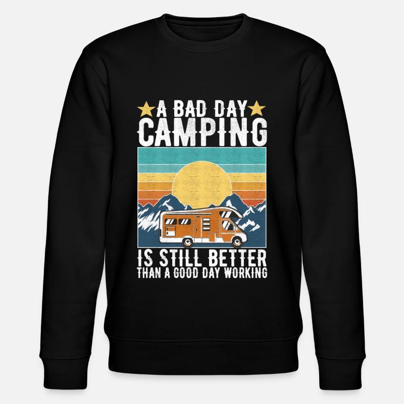 Camping Wohnmobil - Stanley/Stella Unisex Bio-Sweatshirt CHANGER  - Schwarz