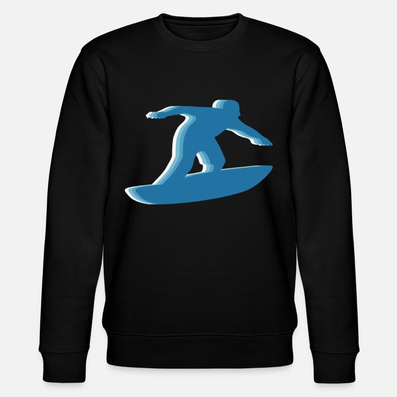 Surfeurs Surf Rétro Surfing - Sweat bio CHANGER Stanley/Stella Unisexe - noir