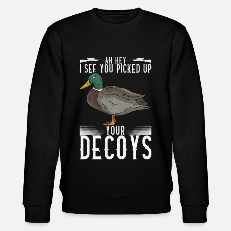 Jagen Jäger Bird Hunt - Stanley/Stella Unisex Bio-Sweatshirt CHANGER  - Schwarz