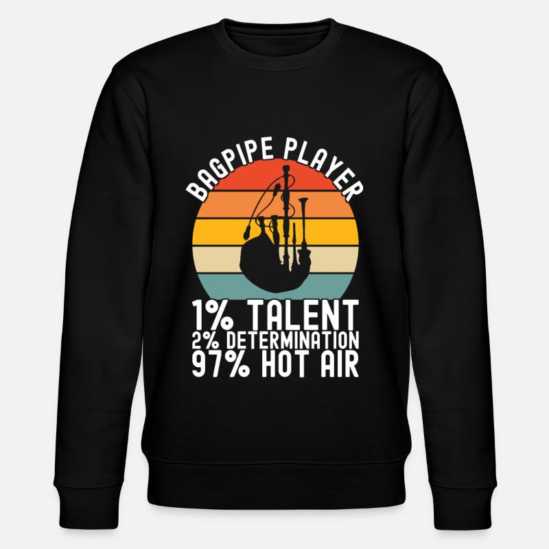Bagpipes Bagpipers - Stanley/Stella CHANGER Unisex Organic Sweatshirt - black