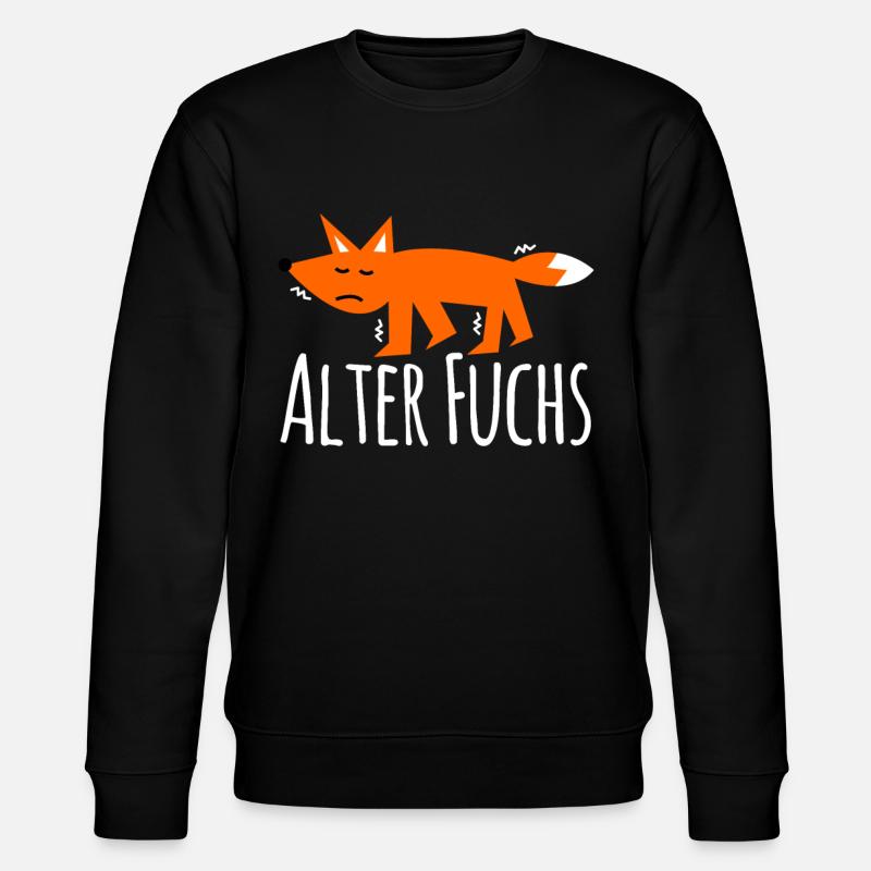 Rotfuchs alter Fuchs - Stanley/Stella Unisex Bio-Sweatshirt CHANGER  - Schwarz