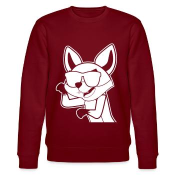 Renard avec des lunettes de soleil - Sweat bio CHANGER Stanley/Stella Unisexe - bordeaux - Devant - Nik (191cm) & Marisol (170cm)