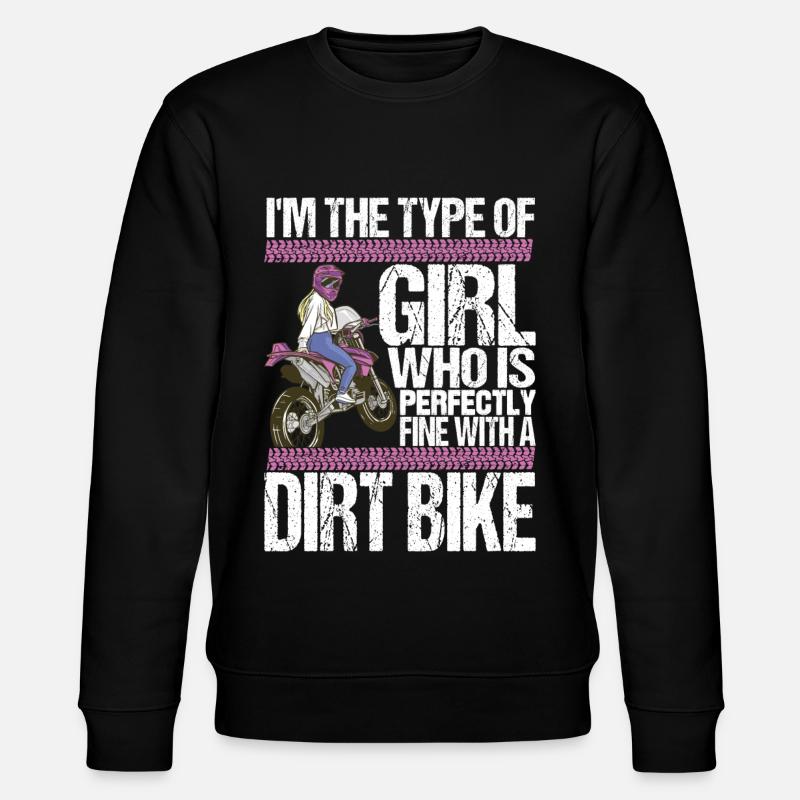 Moto de motocross - Sweat bio CHANGER Stanley/Stella Unisexe - noir