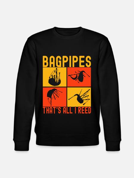 Bagpipes Bagpipers - Stanley/Stella CHANGER Unisex Organic Sweatshirt - black
