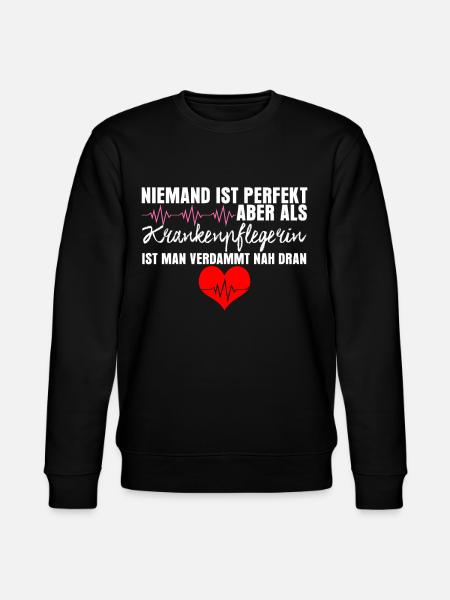 Krankenschwester lustig Krankenpflegerin - Stanley/Stella Unisex Bio-Sweatshirt CHANGER - Schwarz