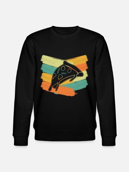 Pizza retro Pizzaria pizza maker - Stanley/Stella CHANGER Unisex Organic Sweatshirt - black