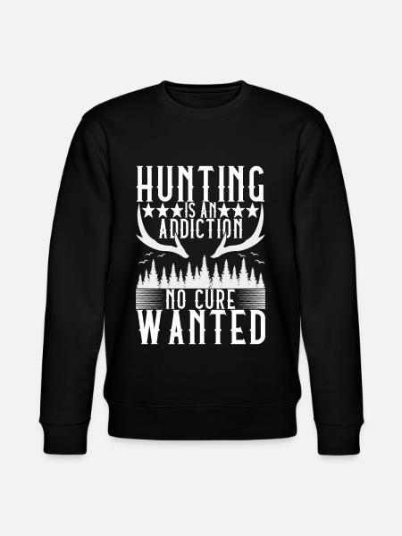 Hunting Hunter Hunting Deer - Stanley/Stella CHANGER Unisex Organic Sweatshirt - black