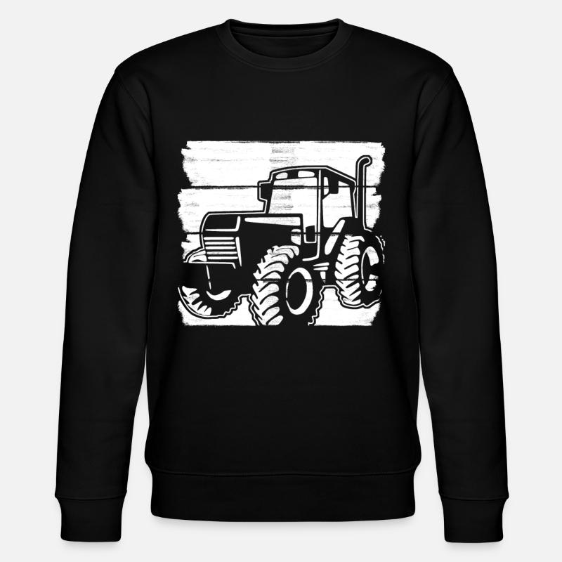 Trecker Traktor Treckerfahrer Bauer - Stanley/Stella Unisex Bio-Sweatshirt CHANGER  - Schwarz
