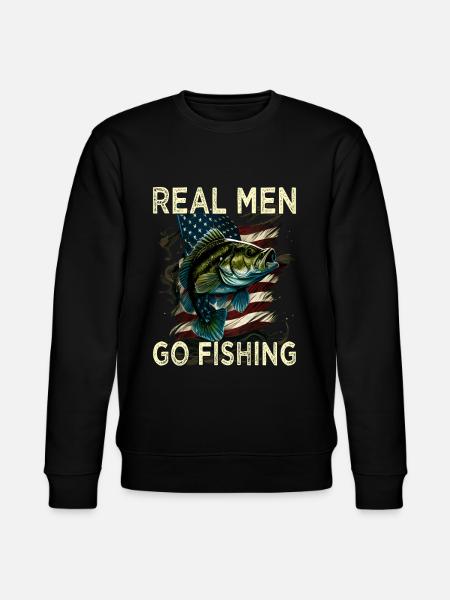 Real Men Go Fishing - Stanley/Stella Unisex Bio-Sweatshirt CHANGER - Schwarz