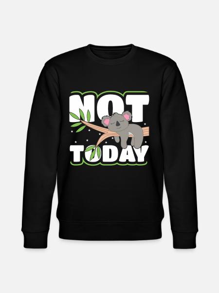 Not today koala - Stanley/Stella CHANGER Unisex Organic Sweatshirt - black