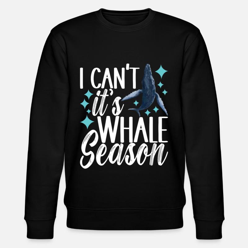 Wale Walbeobachter - Stanley/Stella Unisex Bio-Sweatshirt CHANGER  - Schwarz