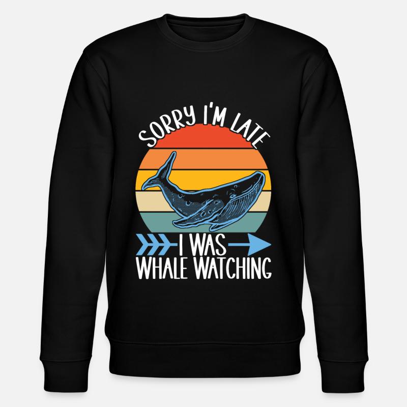 Observateurs de baleines - Sweat bio CHANGER Stanley/Stella Unisexe - noir