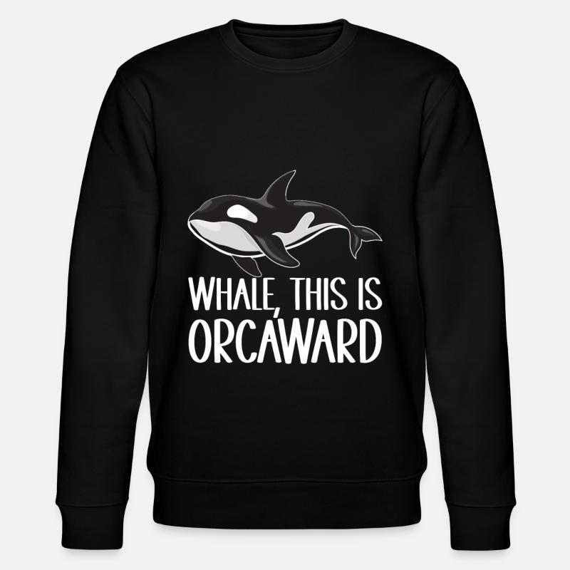 Whale Watchers - Stanley/Stella CHANGER Unisex Organic Sweatshirt - black