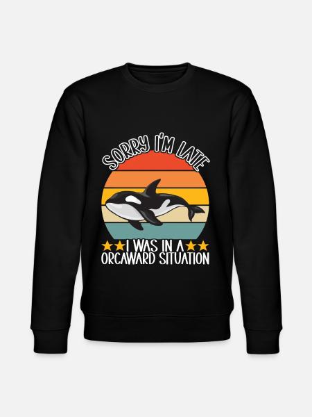 Whale Whale Watching Orca - Stanley/Stella CHANGER Unisex Organic Sweatshirt - black