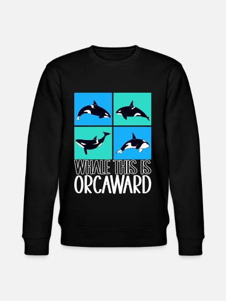 Whale Whale Watching Orca - Stanley/Stella CHANGER Unisex Organic Sweatshirt - black