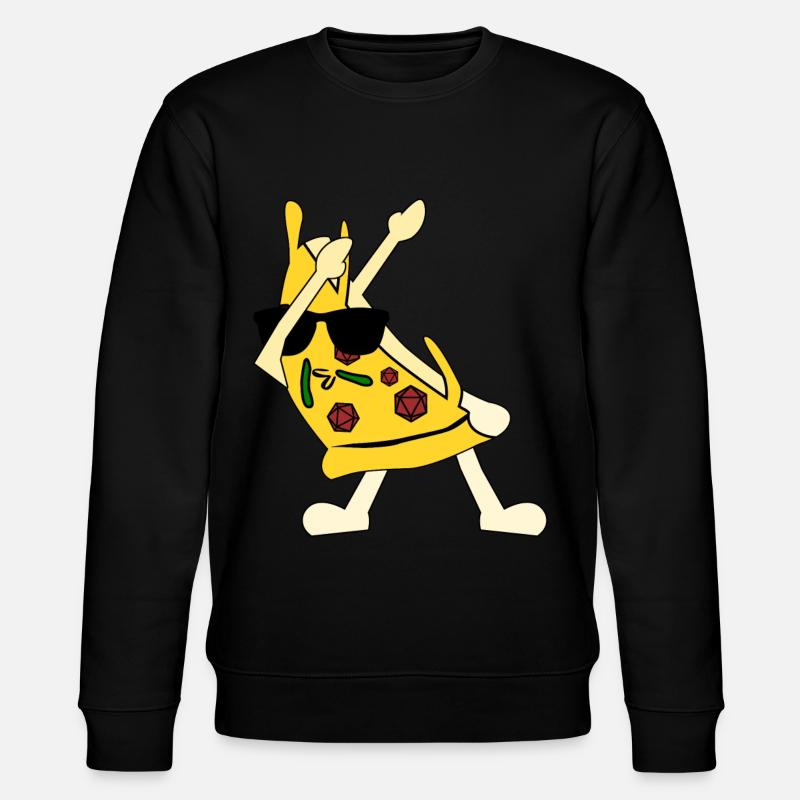 RPG Tabletop D20 Cube Pizza - Sweat bio CHANGER Stanley/Stella Unisexe - noir