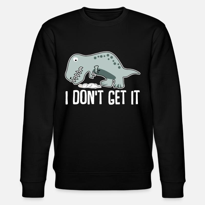 T-Rex Short Arms Tyrannosaurus Rex Rabbit - Stanley/Stella CHANGER Unisex Organic Sweatshirt - black