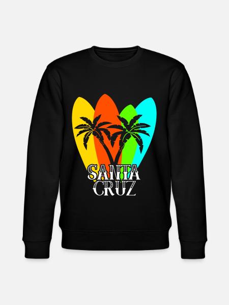 Surfboard Santa Cruz Surfer - Stanley/Stella CHANGER Unisex Organic Sweatshirt - black