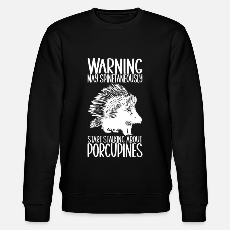 Porc-épic mignon - Sweat bio CHANGER Stanley/Stella Unisexe - noir