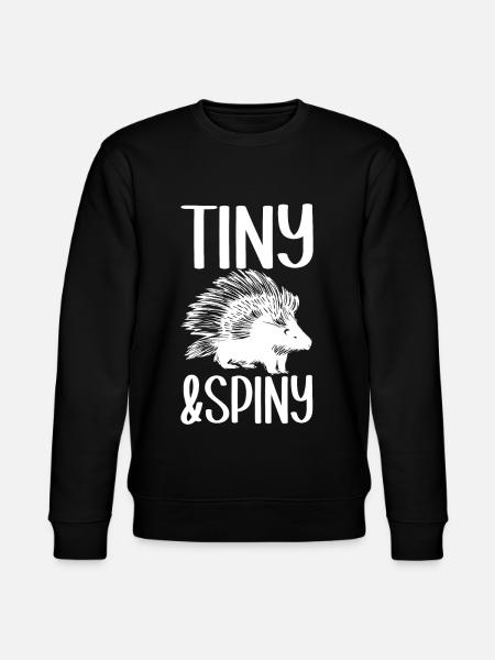 Cute porcupine - Stanley/Stella CHANGER Unisex Organic Sweatshirt - black