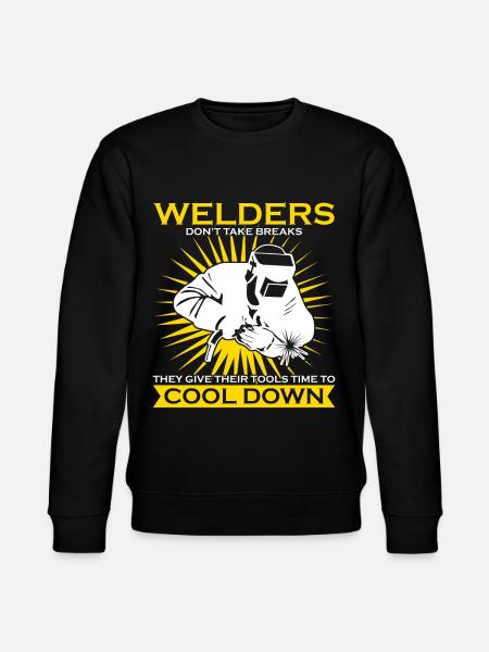 Welder saying welding - Stanley/Stella CHANGER Unisex Organic Sweatshirt - black