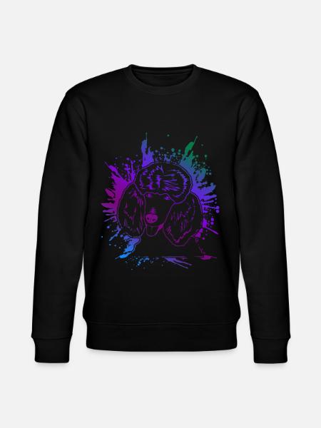 Poodle Art - Stanley/Stella CHANGER Unisex Organic Sweatshirt - black