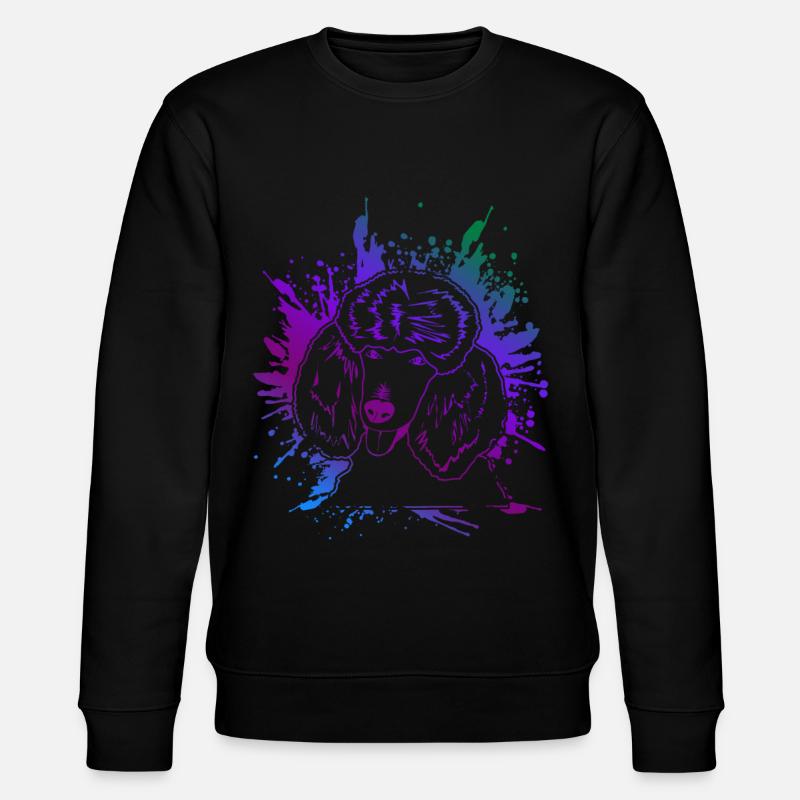 Pudel Kunst - Stanley/Stella Unisex Bio-Sweatshirt CHANGER  - Schwarz