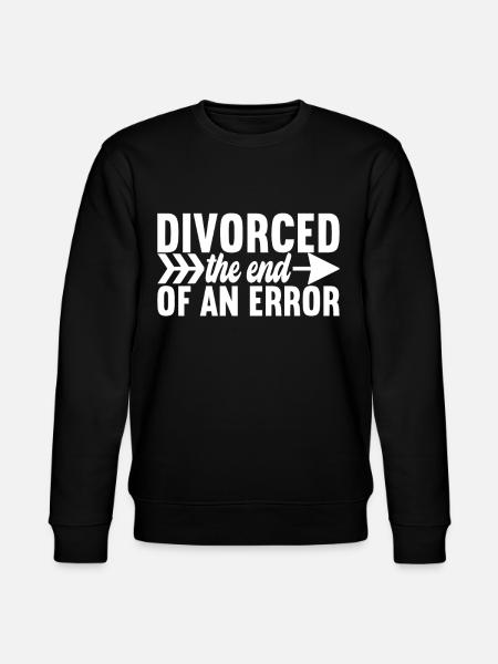 Divorce Divorced - Stanley/Stella CHANGER Unisex Organic Sweatshirt - black
