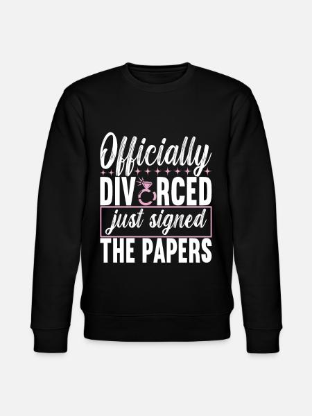 Divorce Divorced - Stanley/Stella CHANGER Unisex Organic Sweatshirt - black