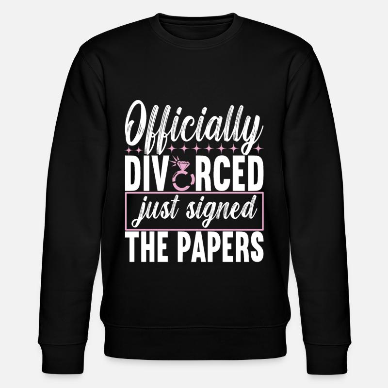 Divorce Divorcé - Sweat bio CHANGER Stanley/Stella Unisexe - noir