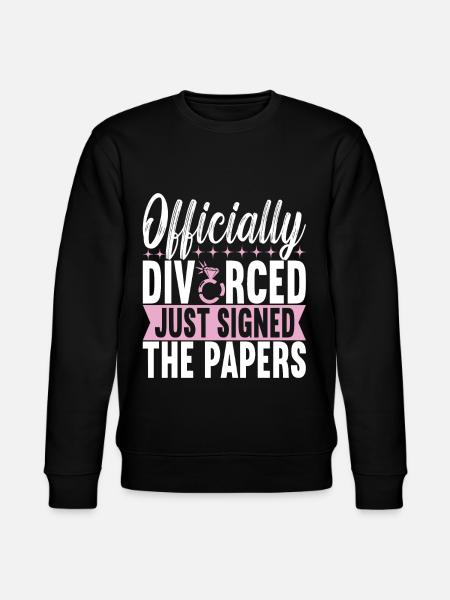 Divorce Divorced - Stanley/Stella CHANGER Unisex Organic Sweatshirt - black