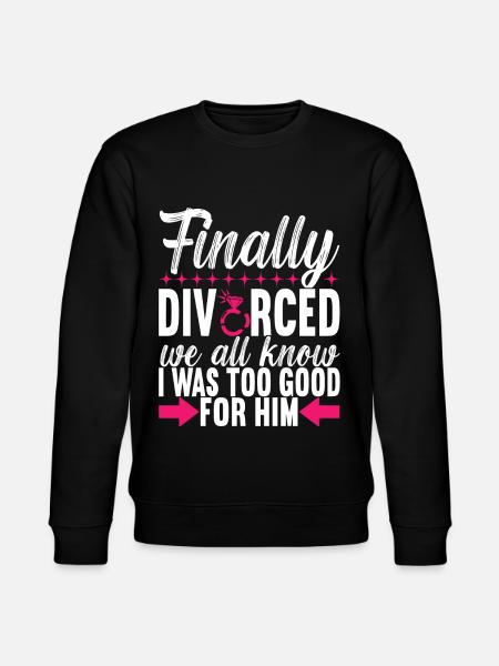 Divorce Divorced - Stanley/Stella CHANGER Unisex Organic Sweatshirt - black