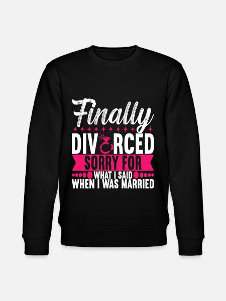 Divorce Divorced - Stanley/Stella CHANGER Unisex Organic Sweatshirt - black