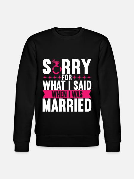 Divorce Divorced - Stanley/Stella CHANGER Unisex Organic Sweatshirt - black