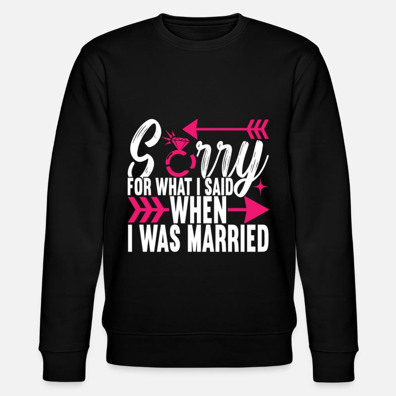 Divorce Divorced - Stanley/Stella CHANGER Unisex Organic Sweatshirt - black